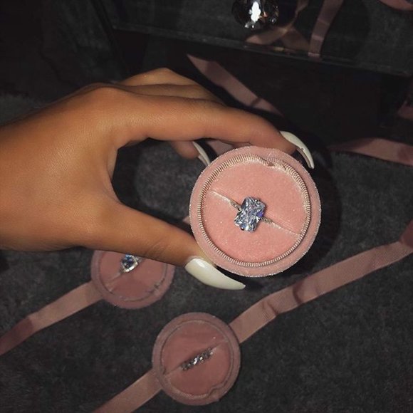 *NEW 8 CT Radiant Cut 925 Silver Diamond Ring - Picture 4 of 8